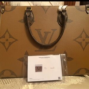 Louis Vuitton Tan Monogram Tote